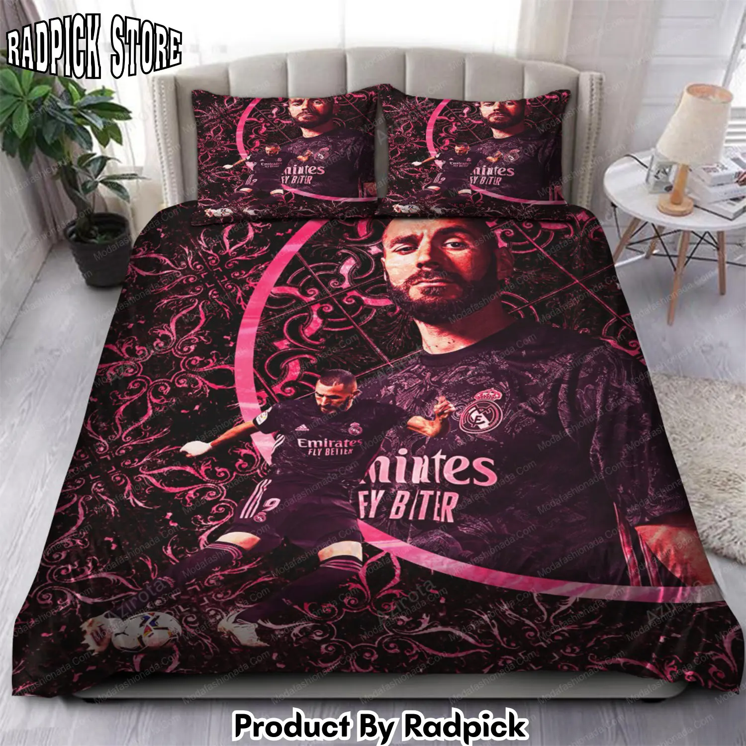 Radpick benzema legend real madrid laliga 05 bedding sets rp3278400